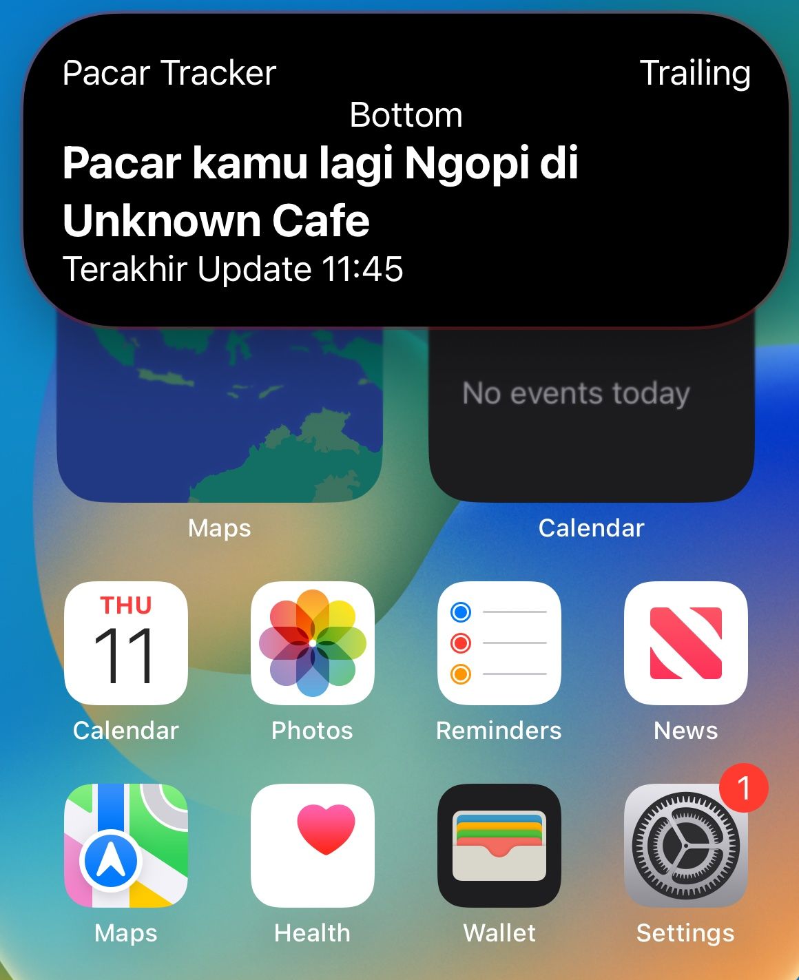 Dynamic Island di Home Screen