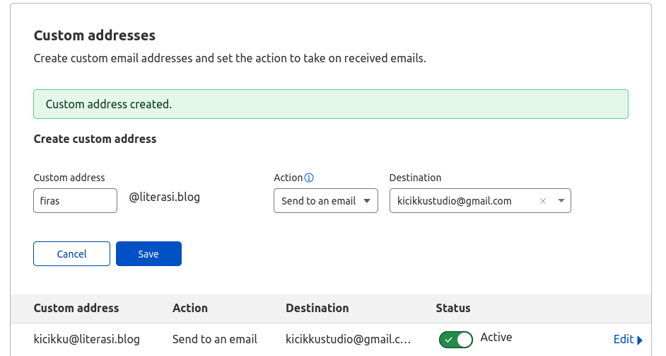 Cloudflare Email Routing