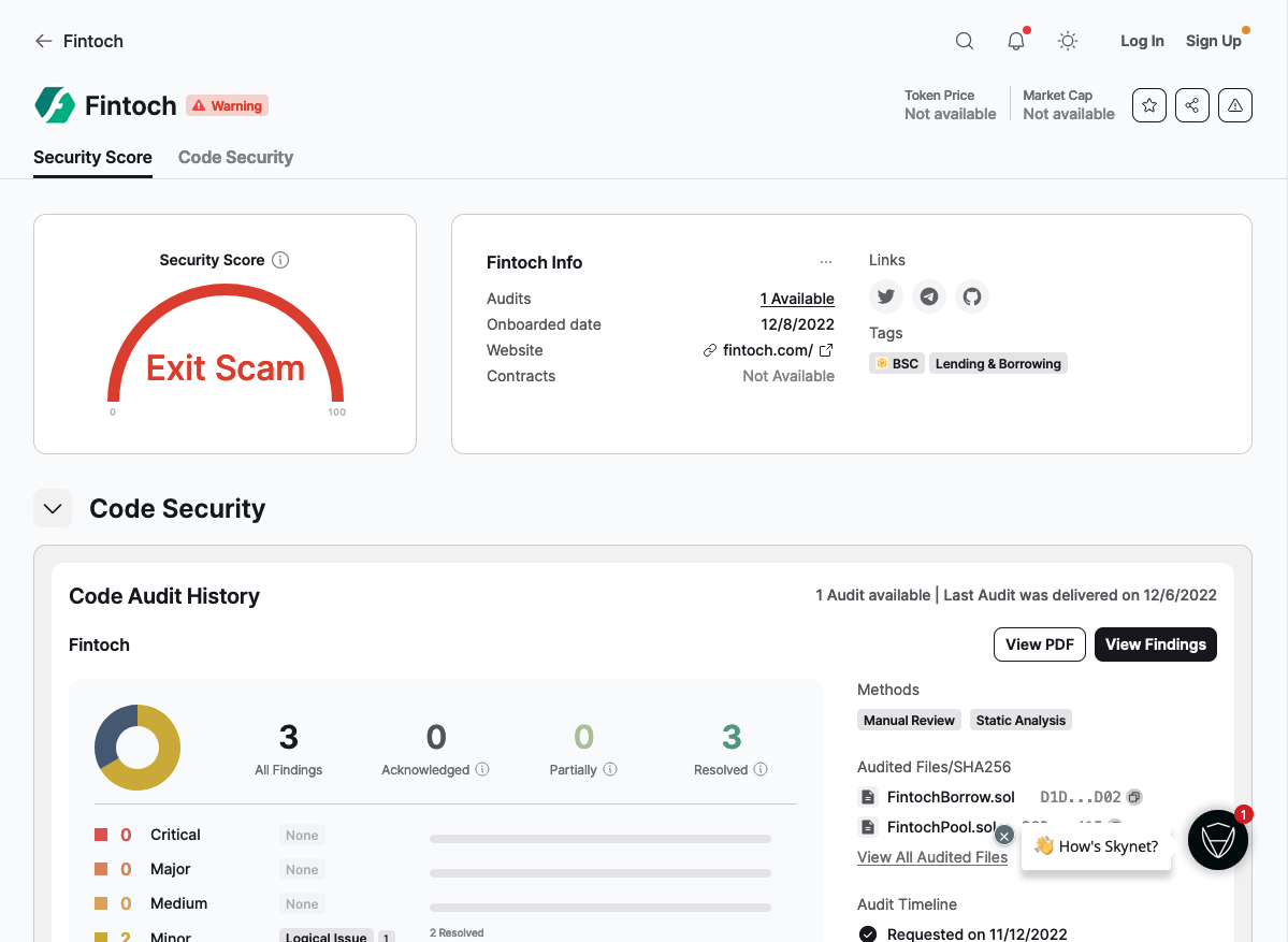 Certik Fintoch Exit Scam